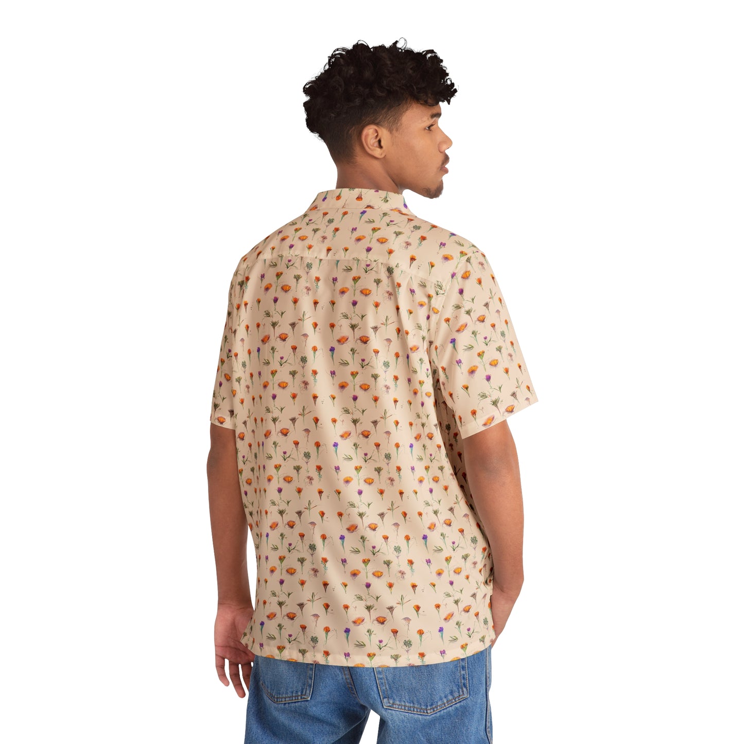 Sketches In Bloom Men's Hawaiian Shirt