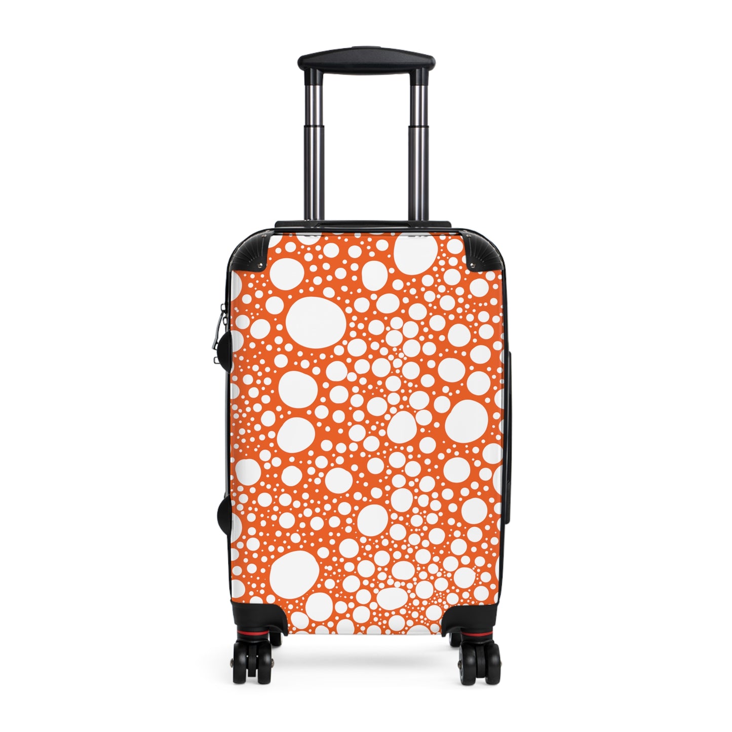 Blanca Ink Spots on Orange Suitcase