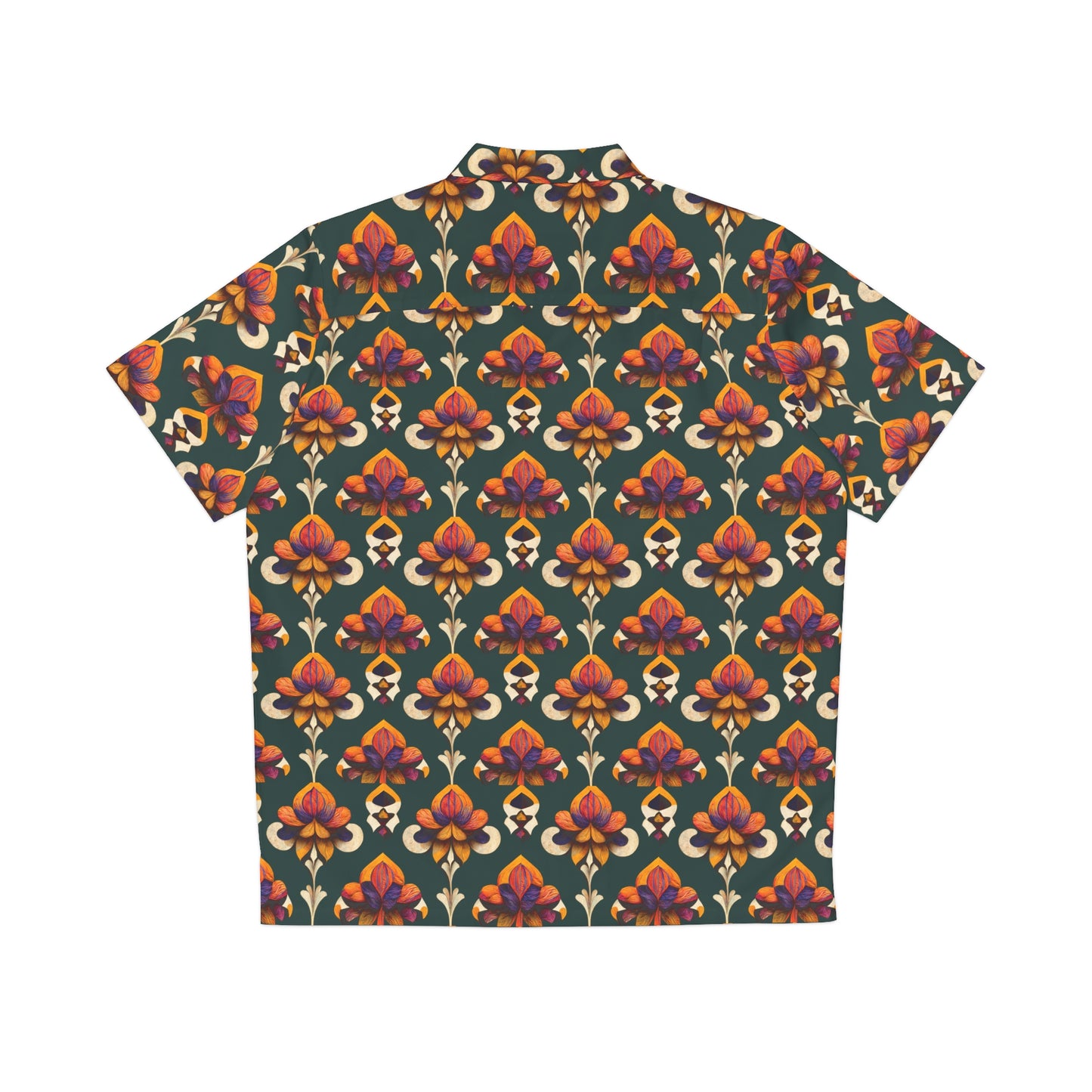 Taza’s Radiant Petals Men's Hawaiian Shirt