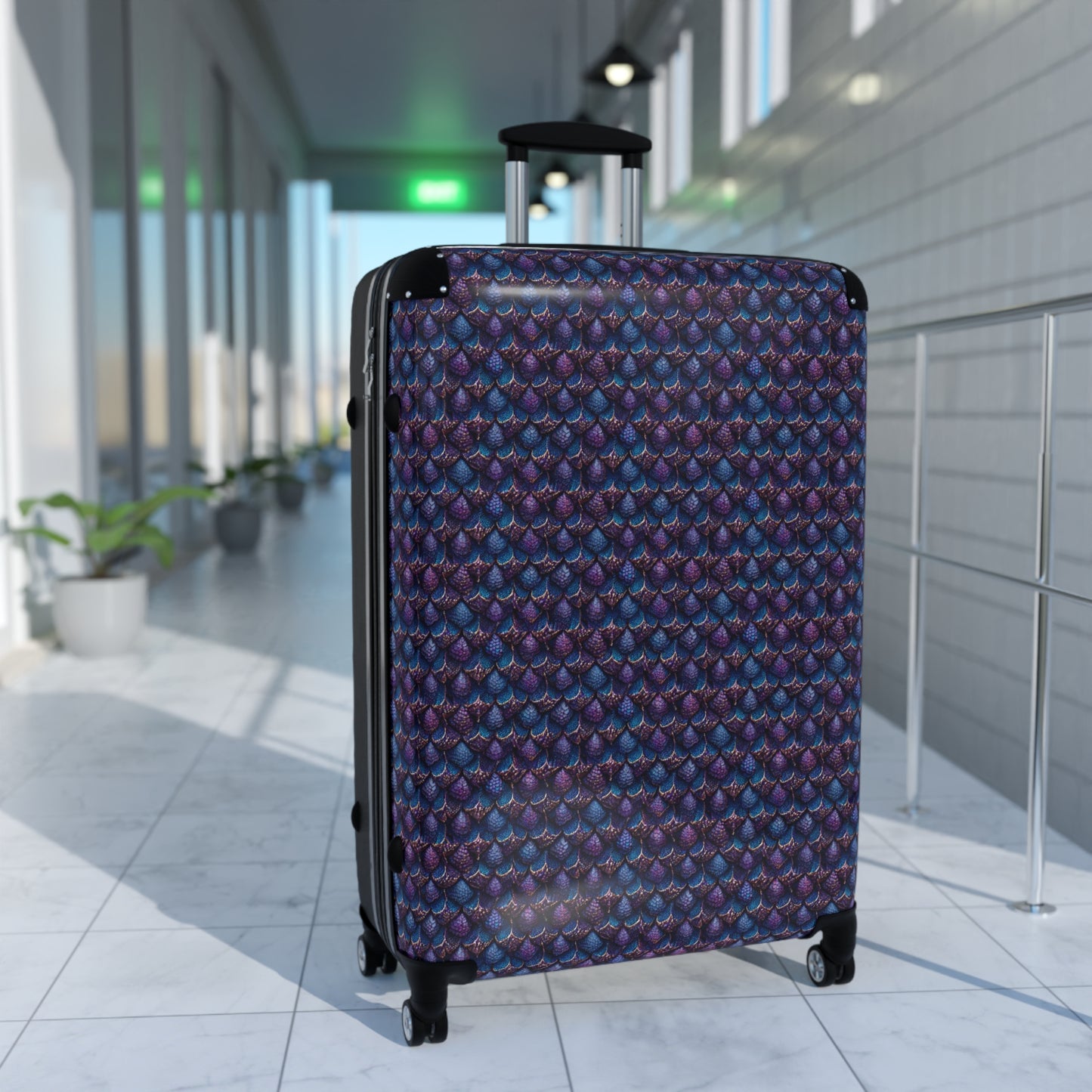 Luminosa, the Radiant Amethyst Drakon Suitcase