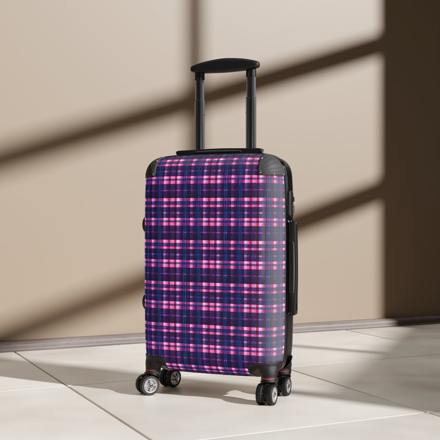 Berry Delight Plaid Suitcase