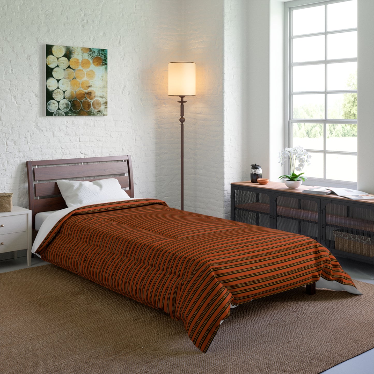 Timbuktu Tangerine Tapestry Comforter