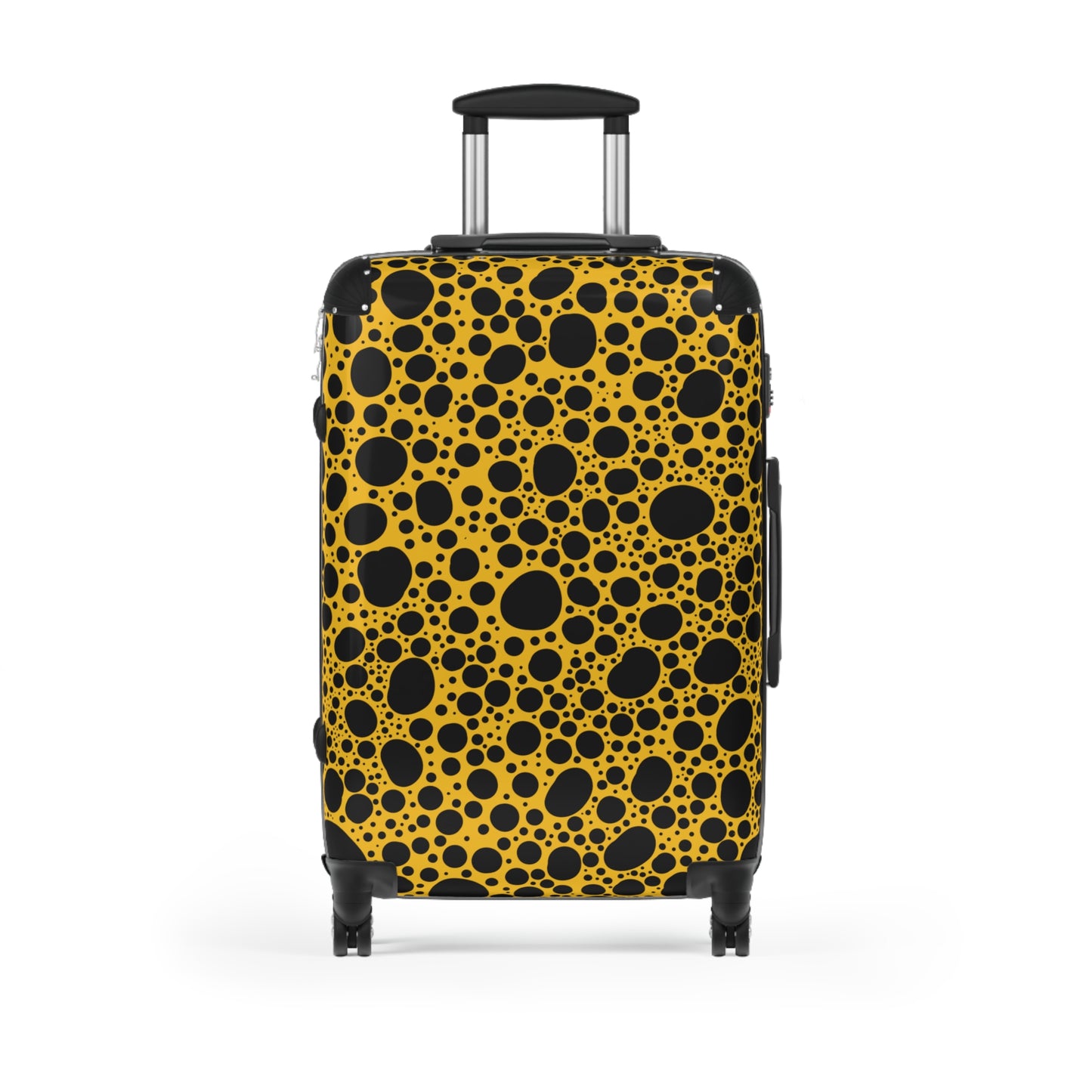 Noir Pointallism on Yellow Suitcase