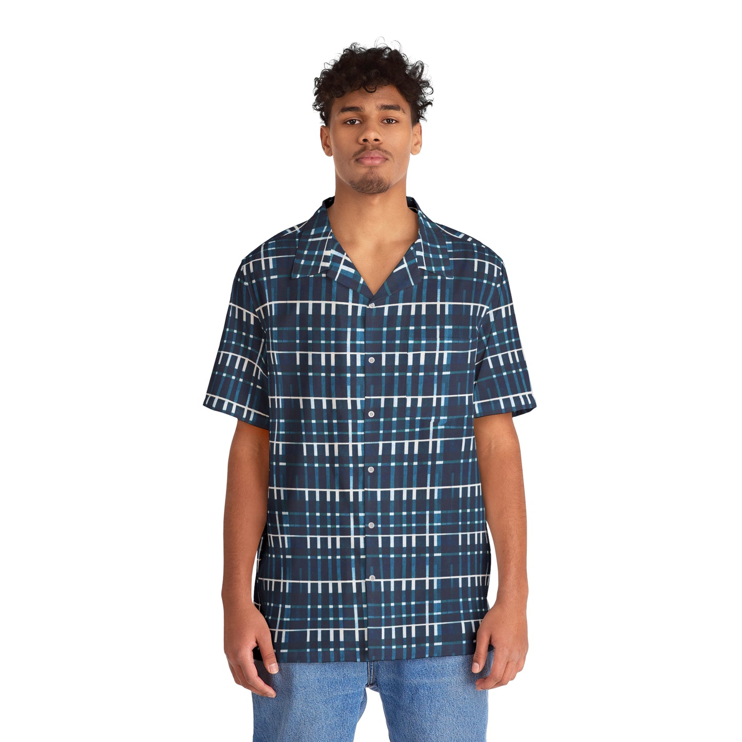 Royal Heritage Plaid Men's Hawaiian Shirt