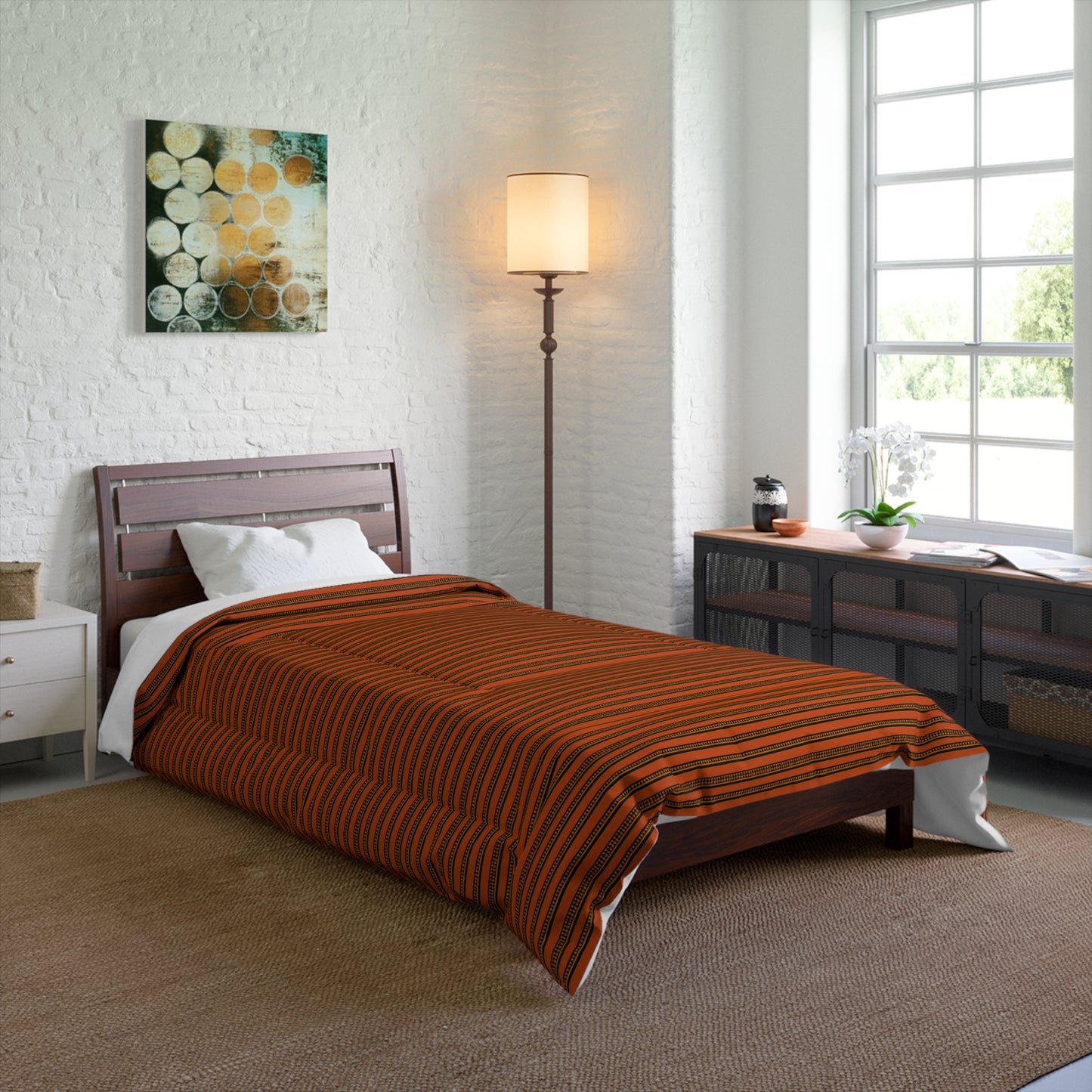 Timbuktu Tangerine Tapestry Comforter