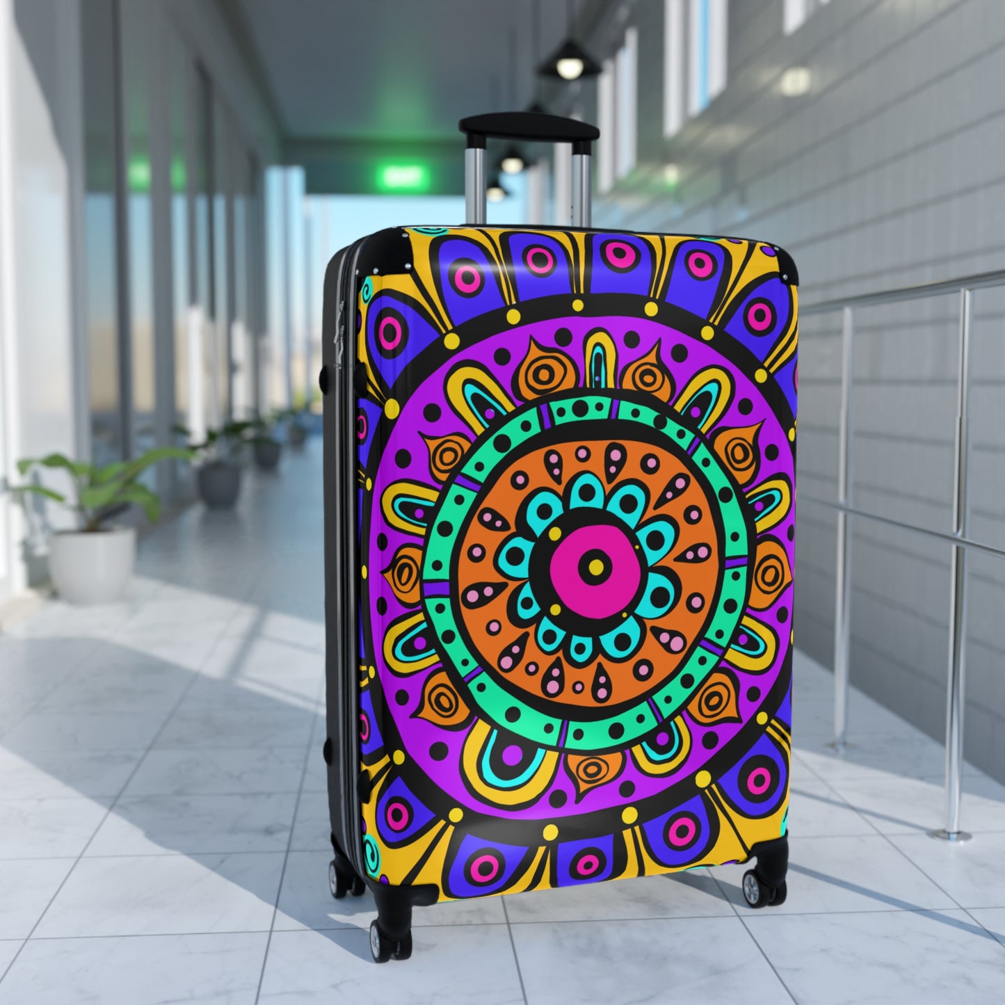 Mandala With Yellow Suitcase