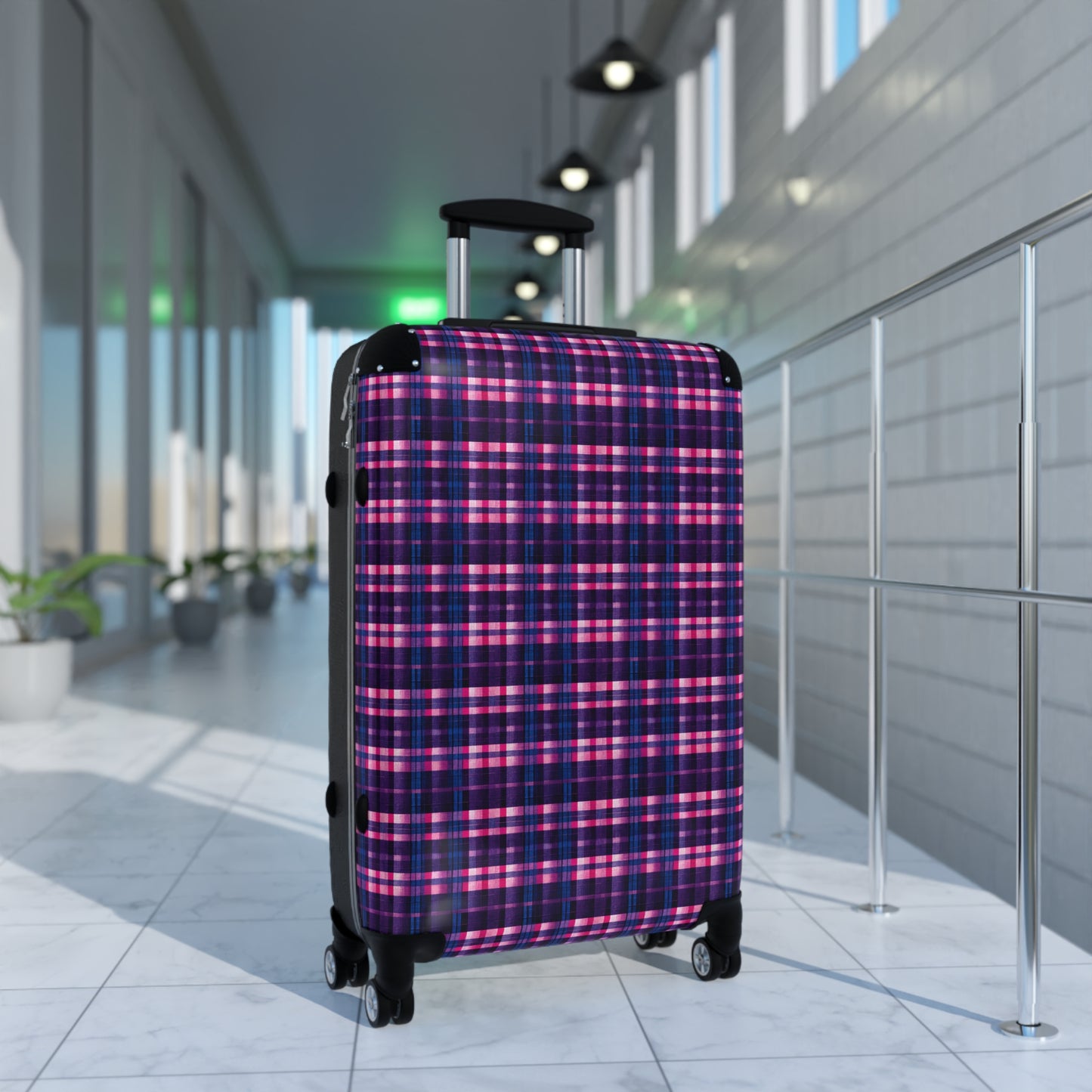 Berry Delight Plaid Suitcase