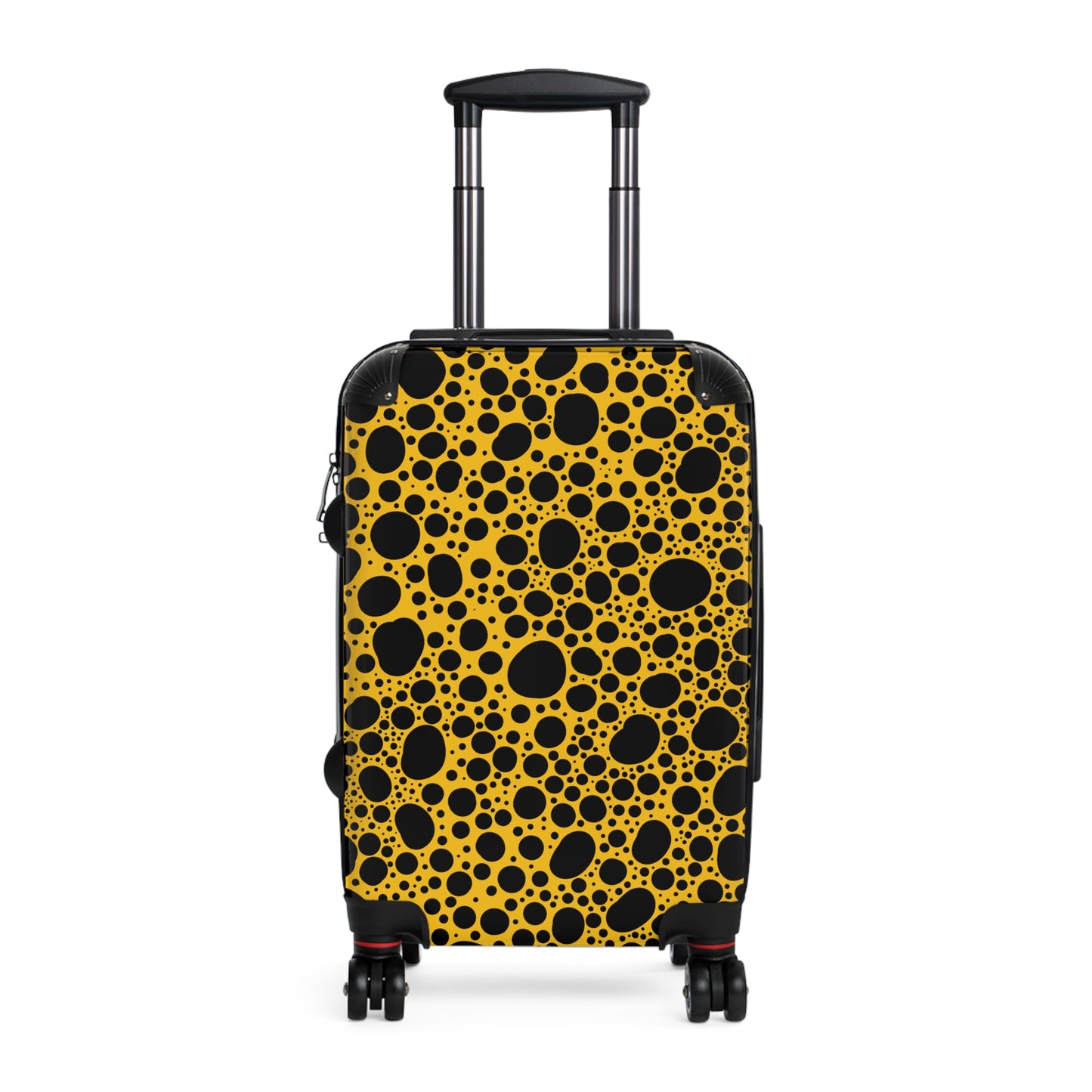 Noir Pointallism on Yellow Suitcase