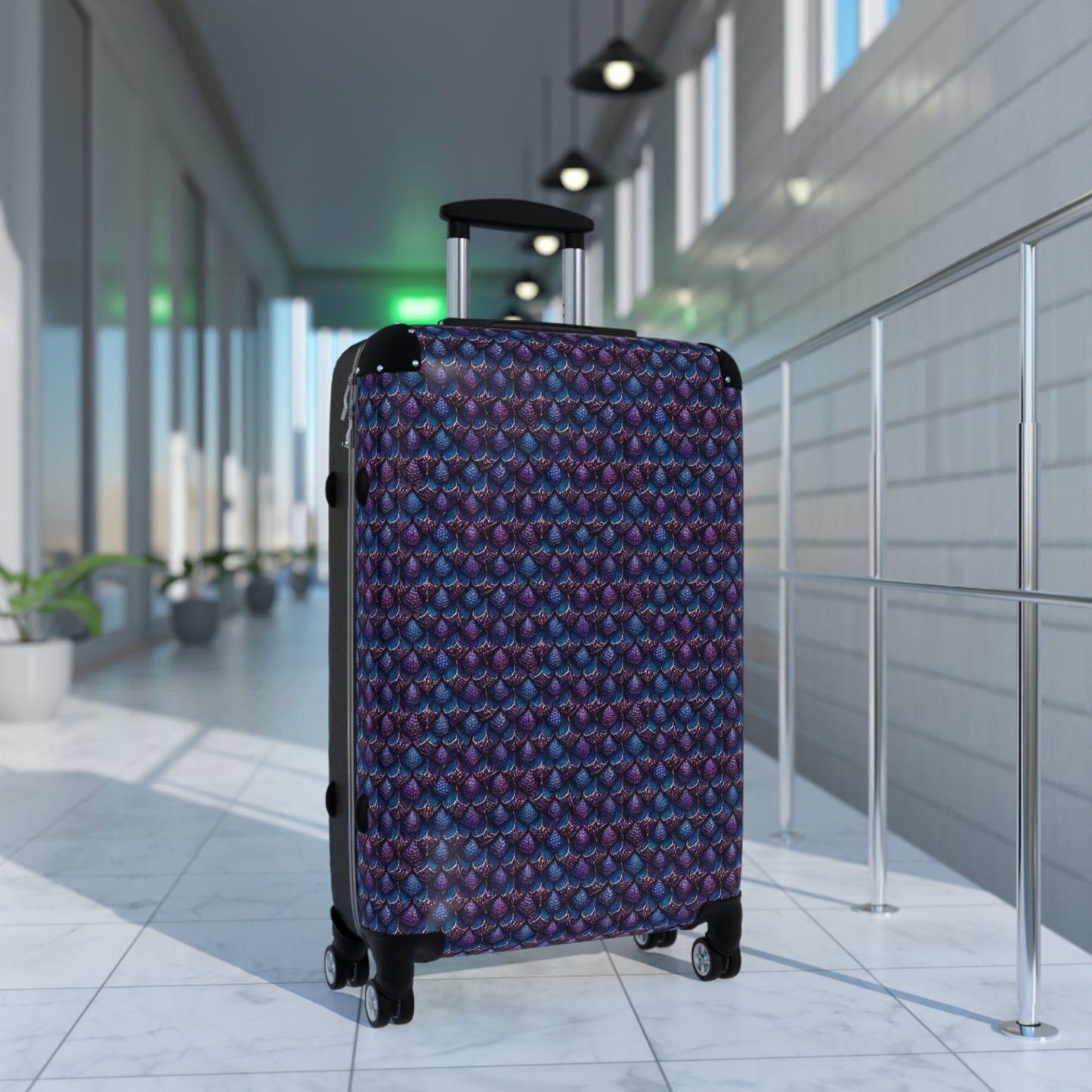 Luminosa, the Radiant Amethyst Drakon Suitcase