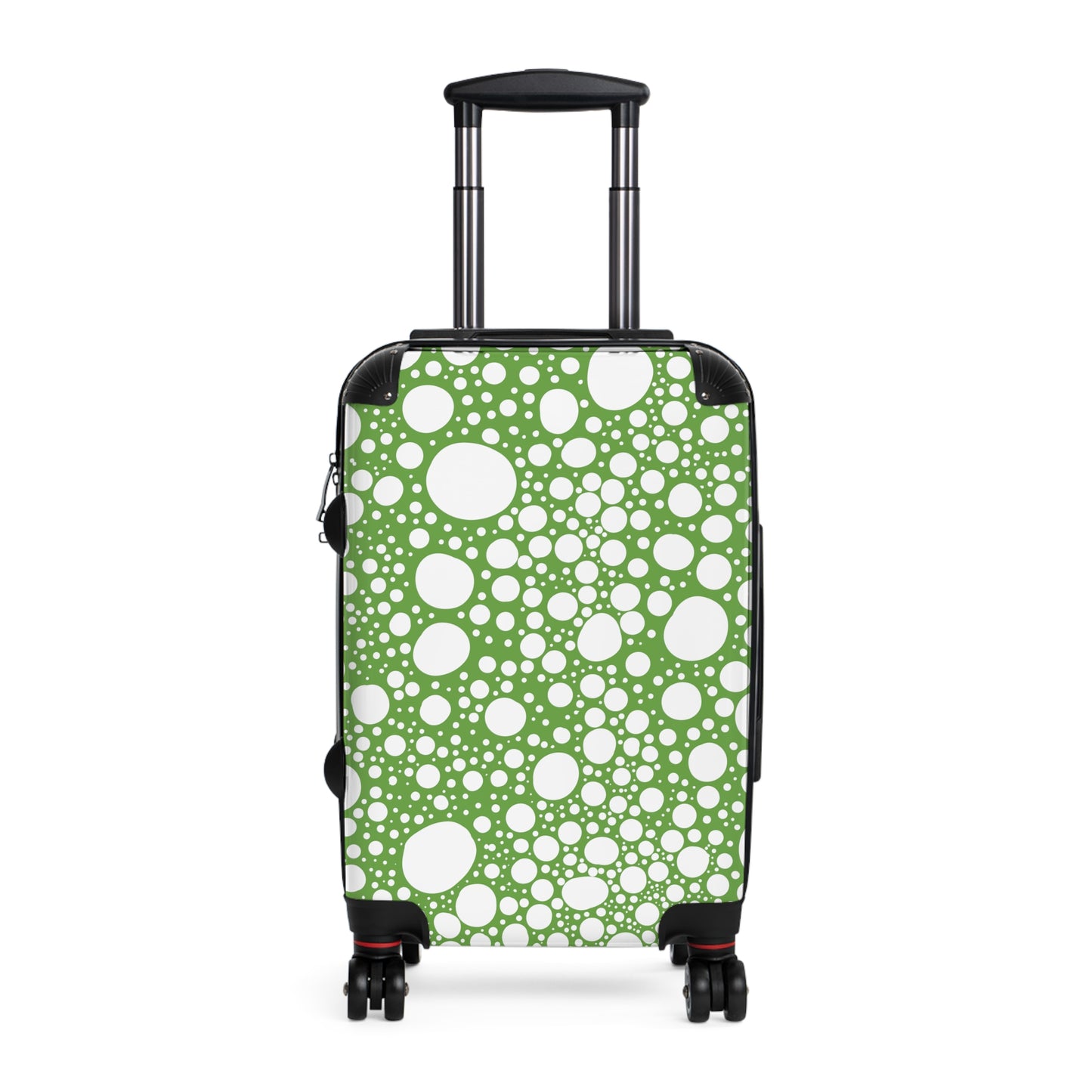 Blanca Ink Spots on Lime Green Suitcase