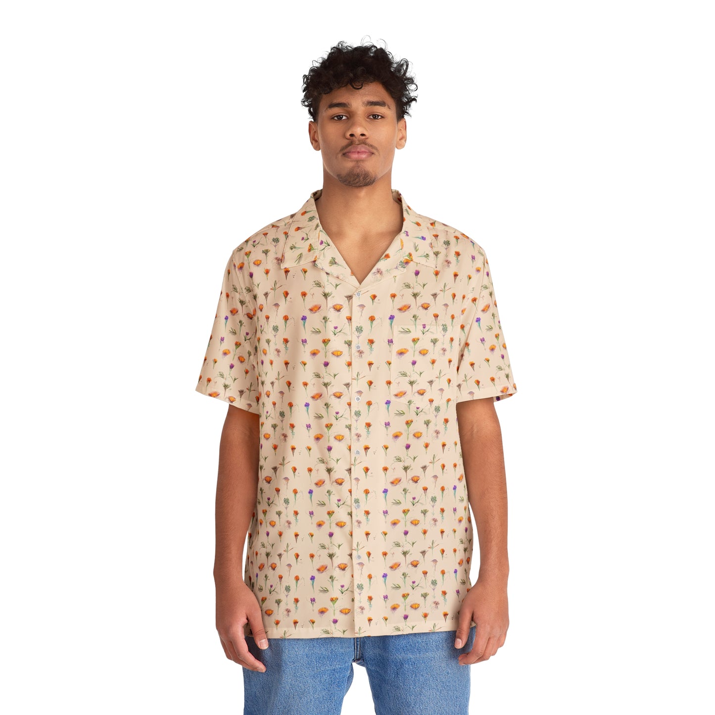 Sketches In Bloom Men's Hawaiian Shirt
