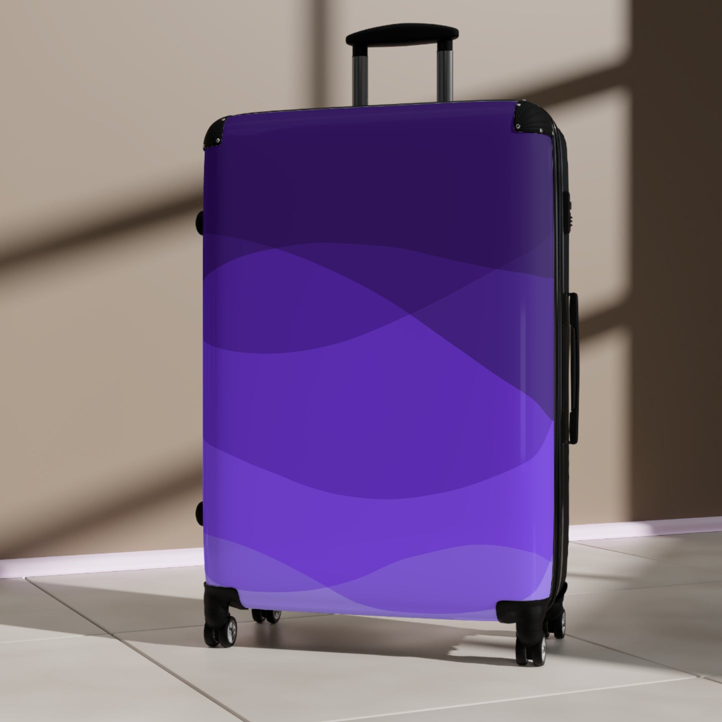 Violet Swirls Suitcase