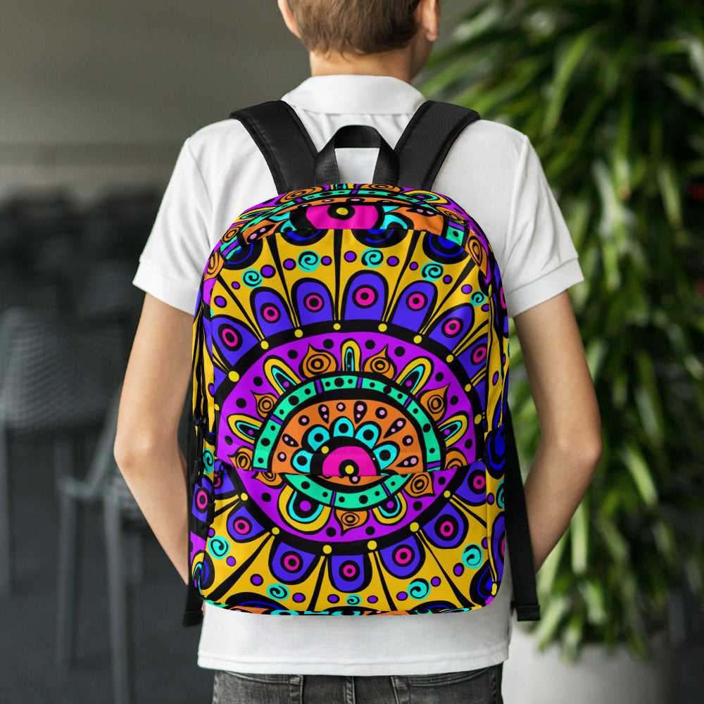 Mandala with Yellow Backpack