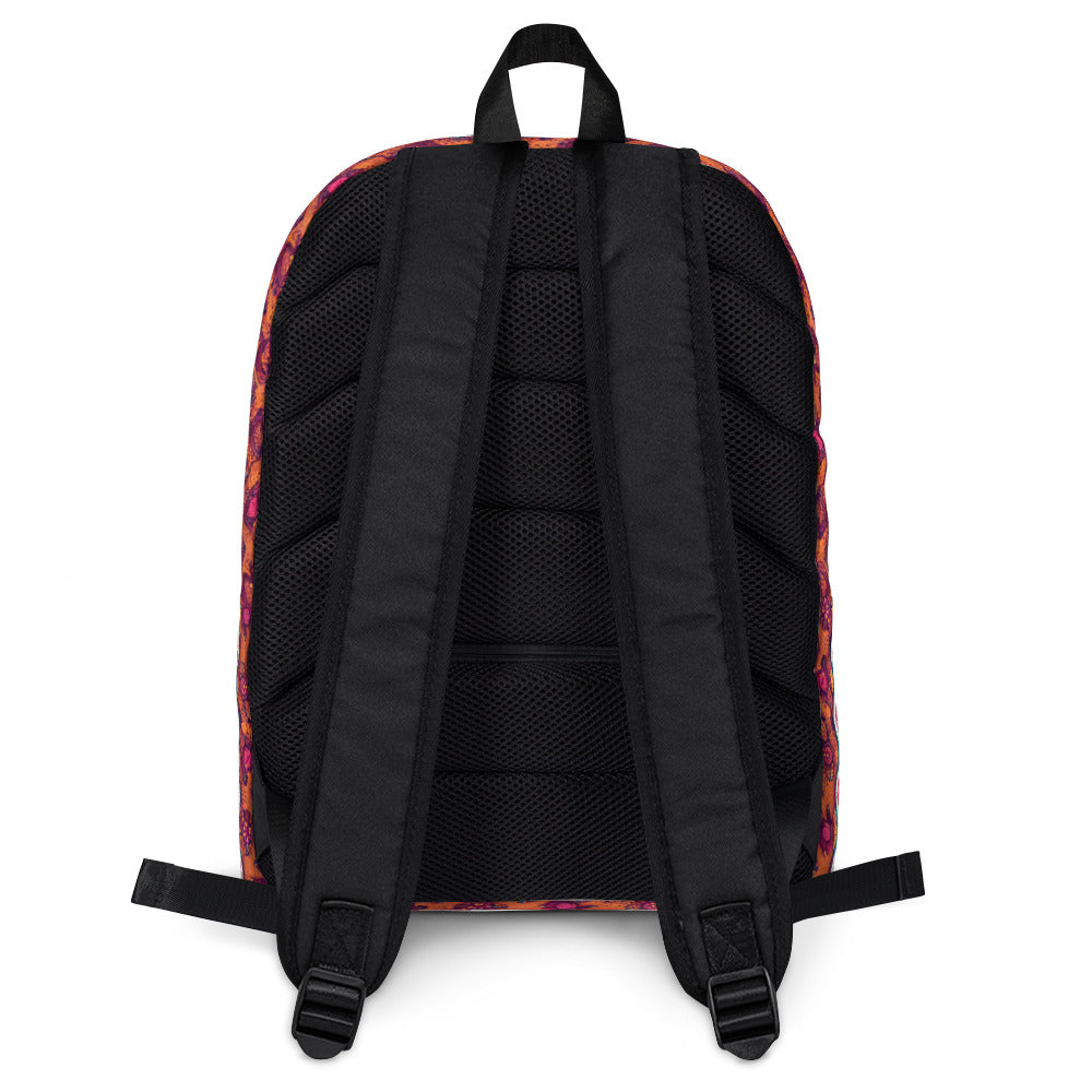 Pink and Orange Facets Backpack