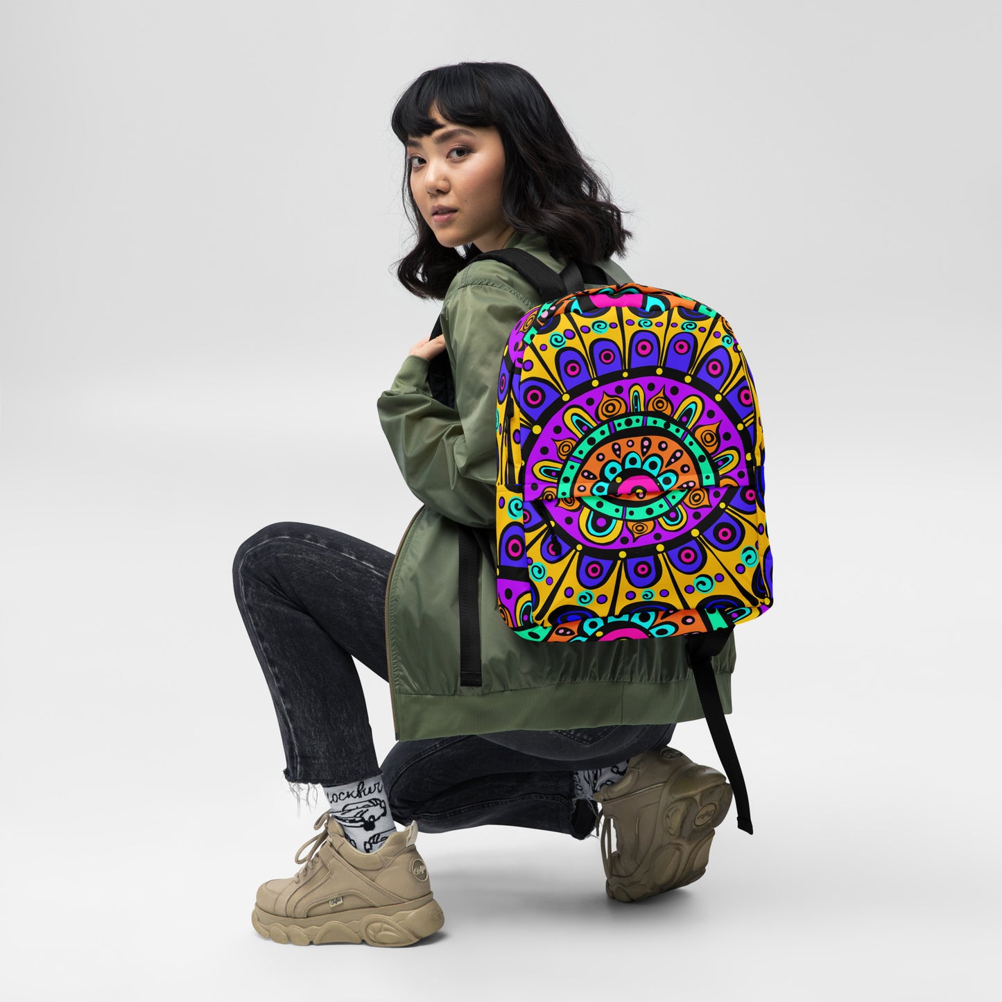 Mandala with Yellow Backpack