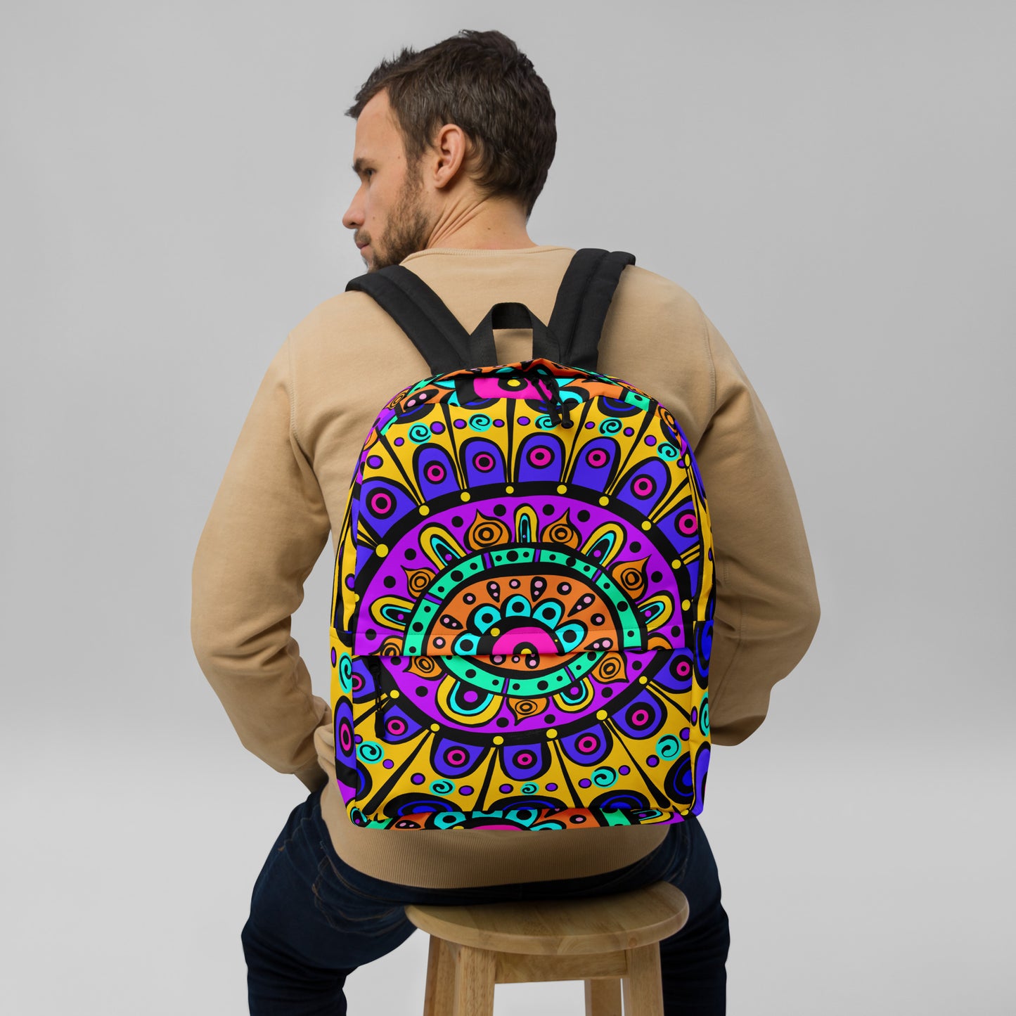 Mandala with Yellow Backpack