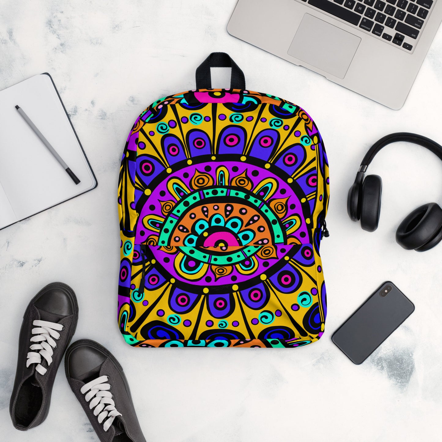 Mandala with Yellow Backpack