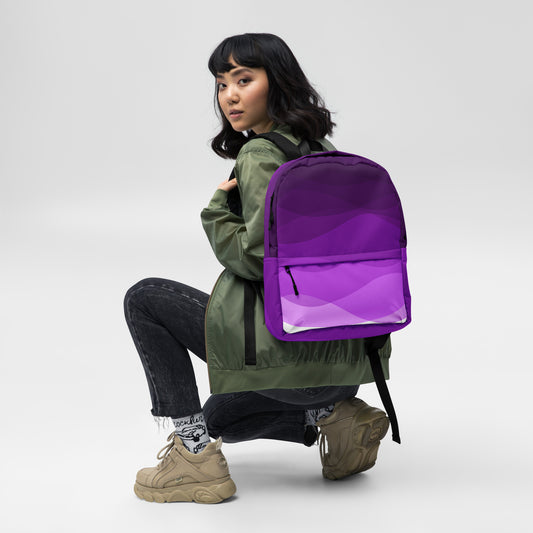 Plum Waves Backpack