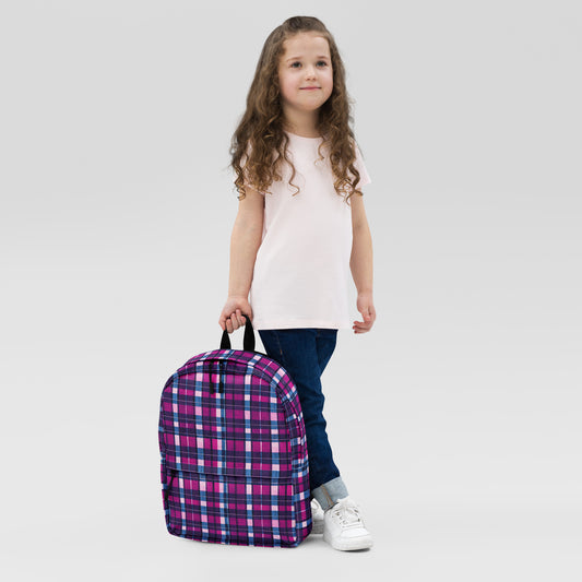 Fuchsia Fusion Check Backpack