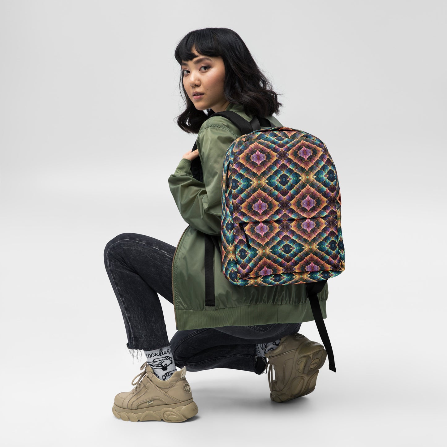 Joannesong, the Prismatic Wilderness Muse Backpack