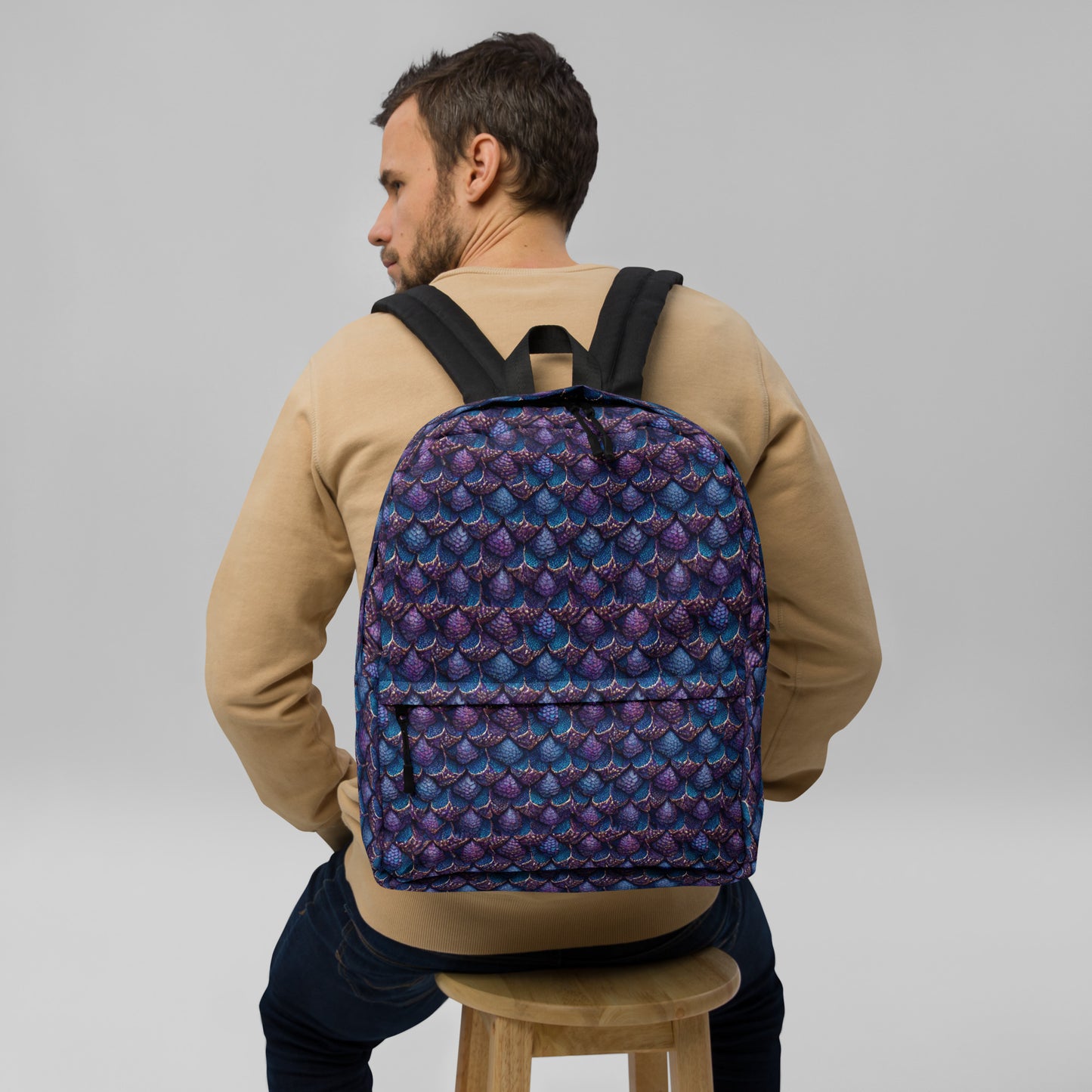 Luminosa, the Radiant Amethyst Drakon Backpack