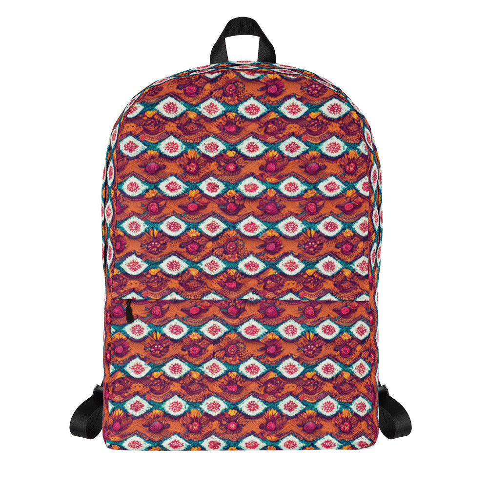 Pink and Orange Facets Backpack