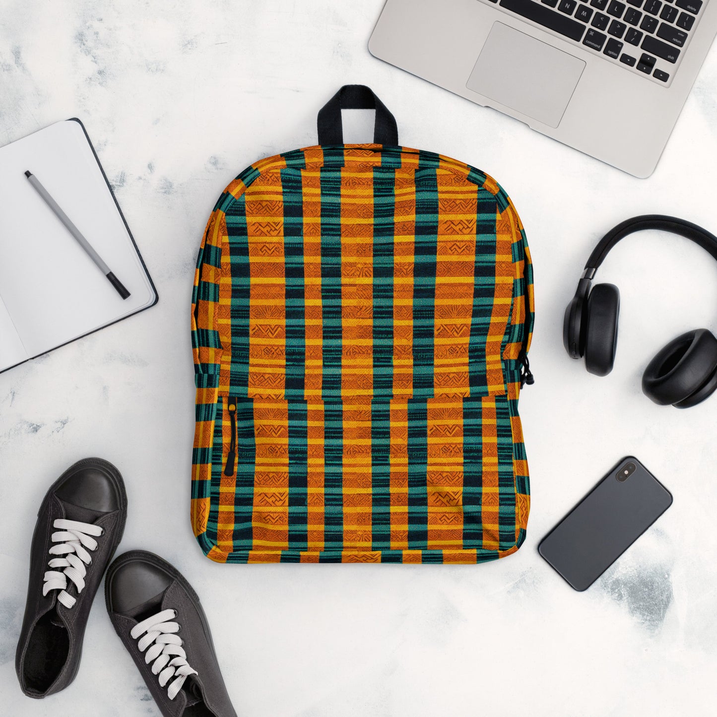 Teal & Tangerine Tapestry Backpack