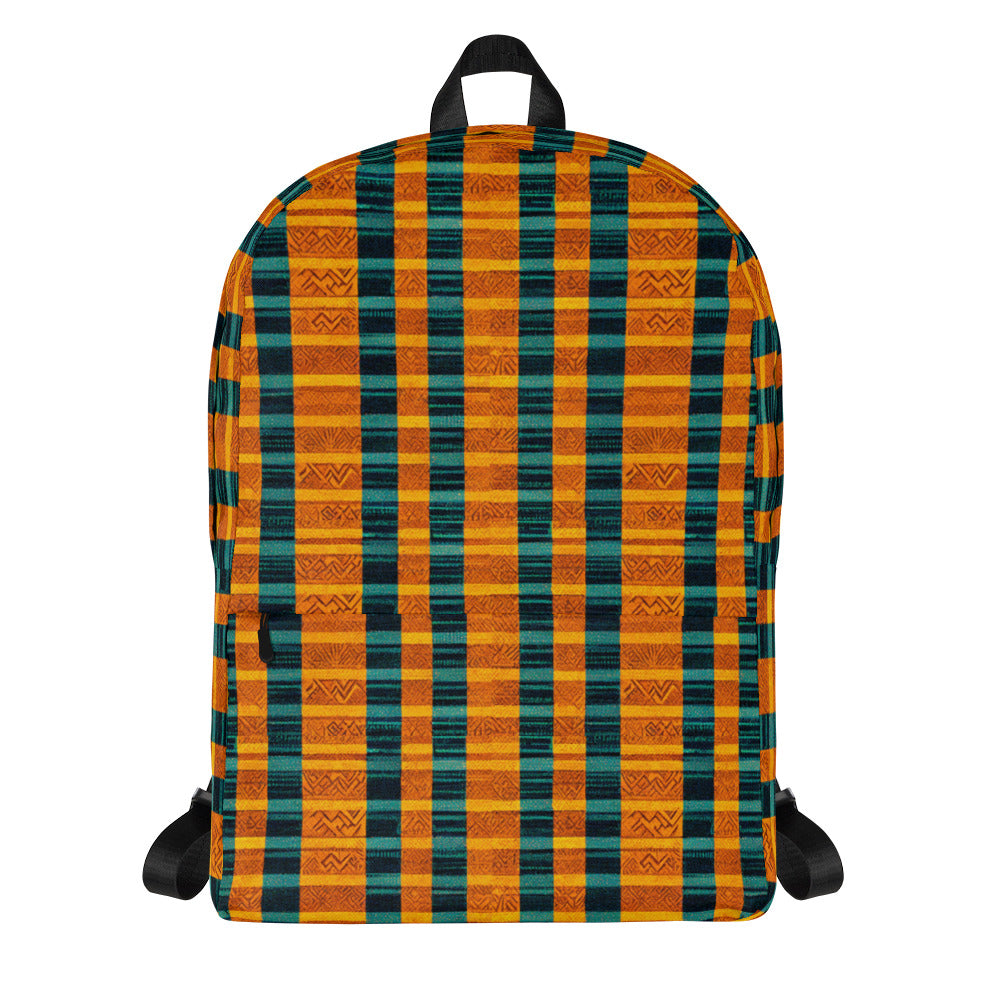 Teal & Tangerine Tapestry Backpack