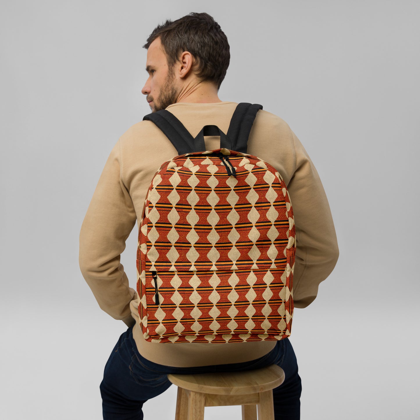 Tribal Tranquility In Neutral Backpack