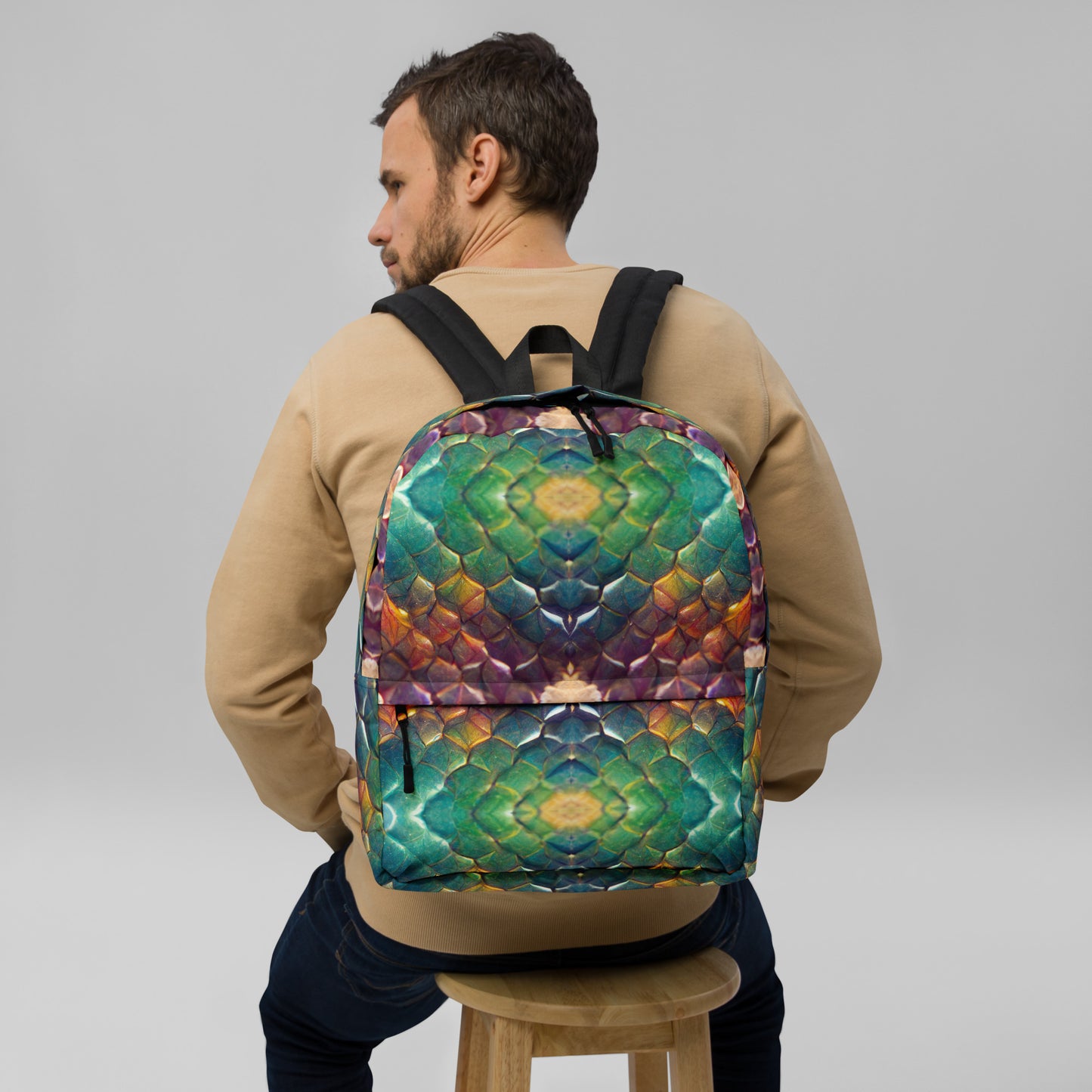 Prismijimmy, the Rainbow Guardian Dragon Backpack