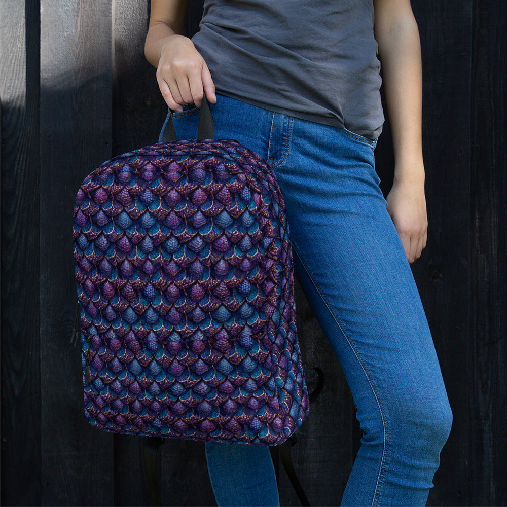 Luminosa, the Radiant Amethyst Drakon Backpack