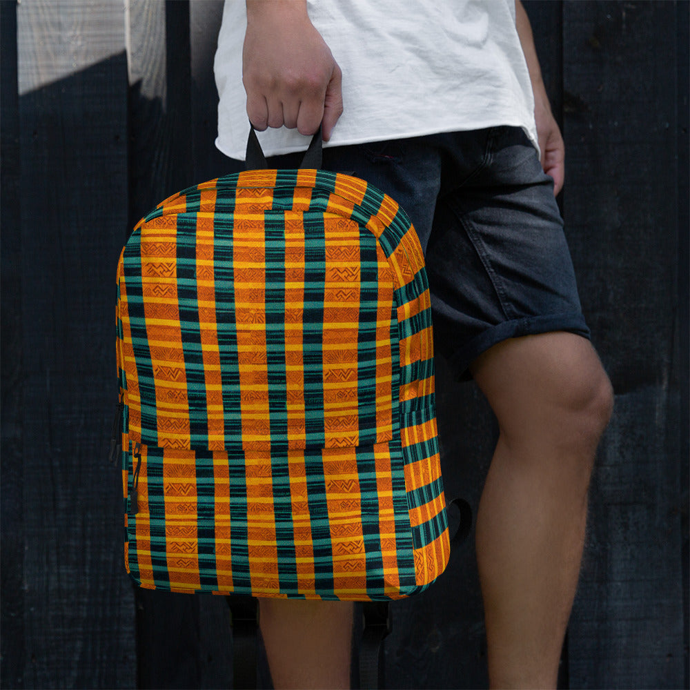 Teal & Tangerine Tapestry Backpack