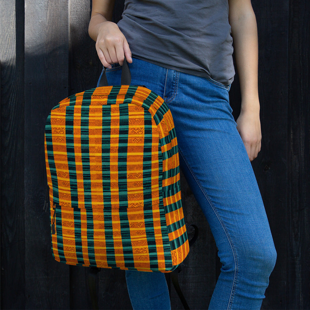 Teal & Tangerine Tapestry Backpack