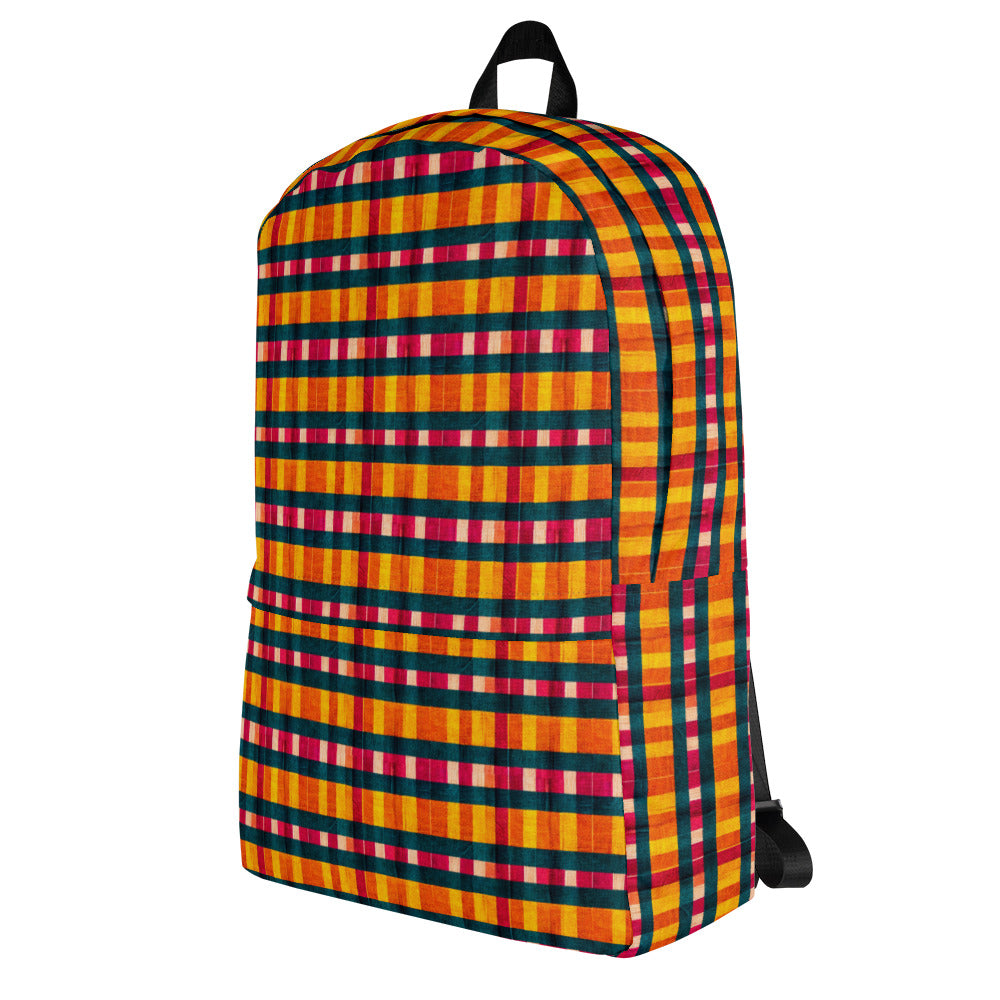 Tropical Fiesta Plaid Backpack