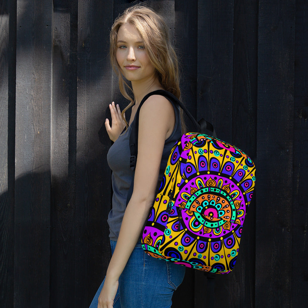 Mandala with Yellow Backpack