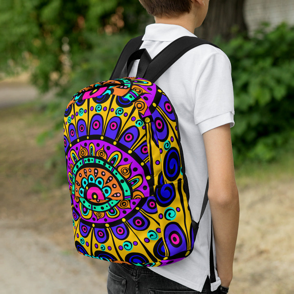 Mandala with Yellow Backpack