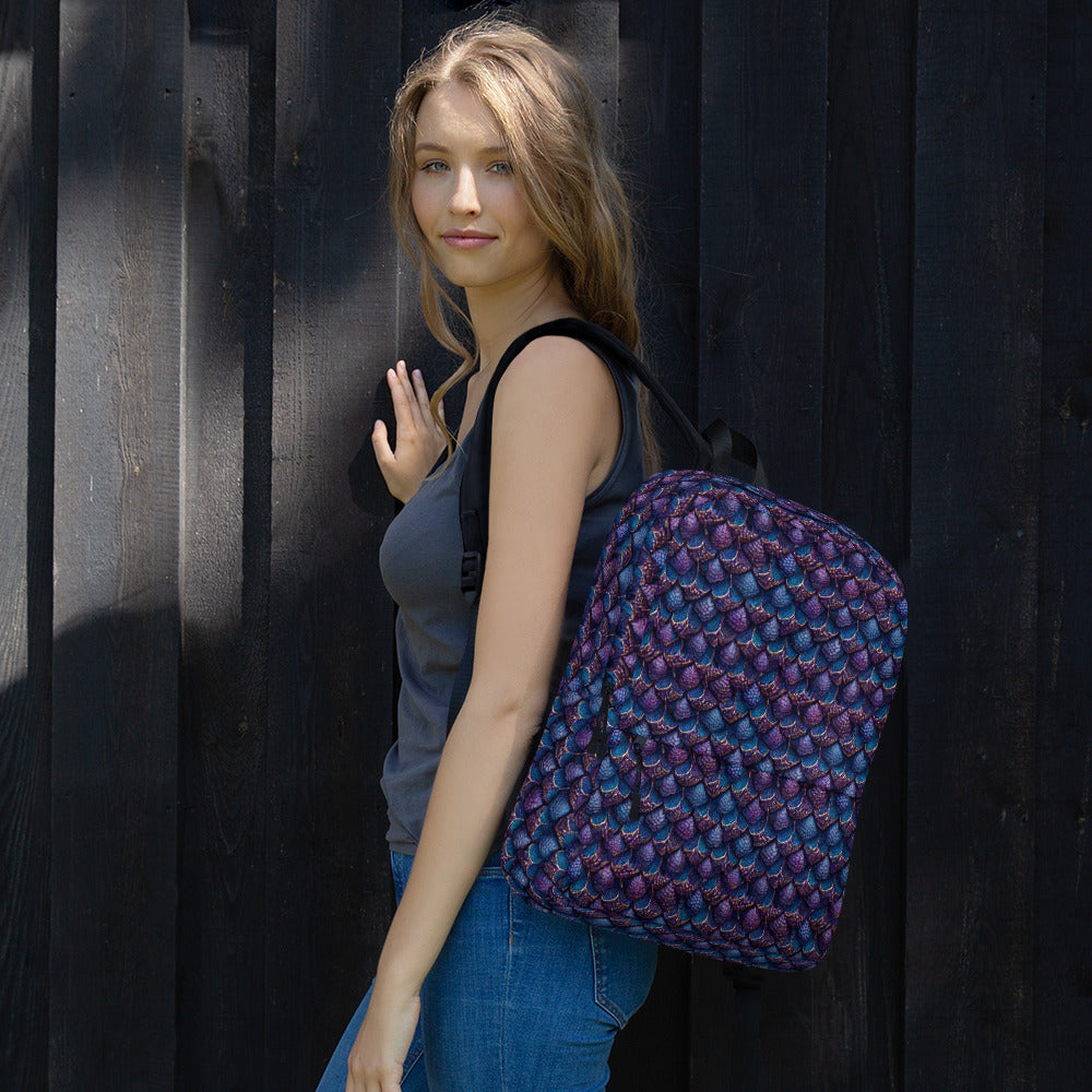 Luminosa, the Radiant Amethyst Drakon Backpack