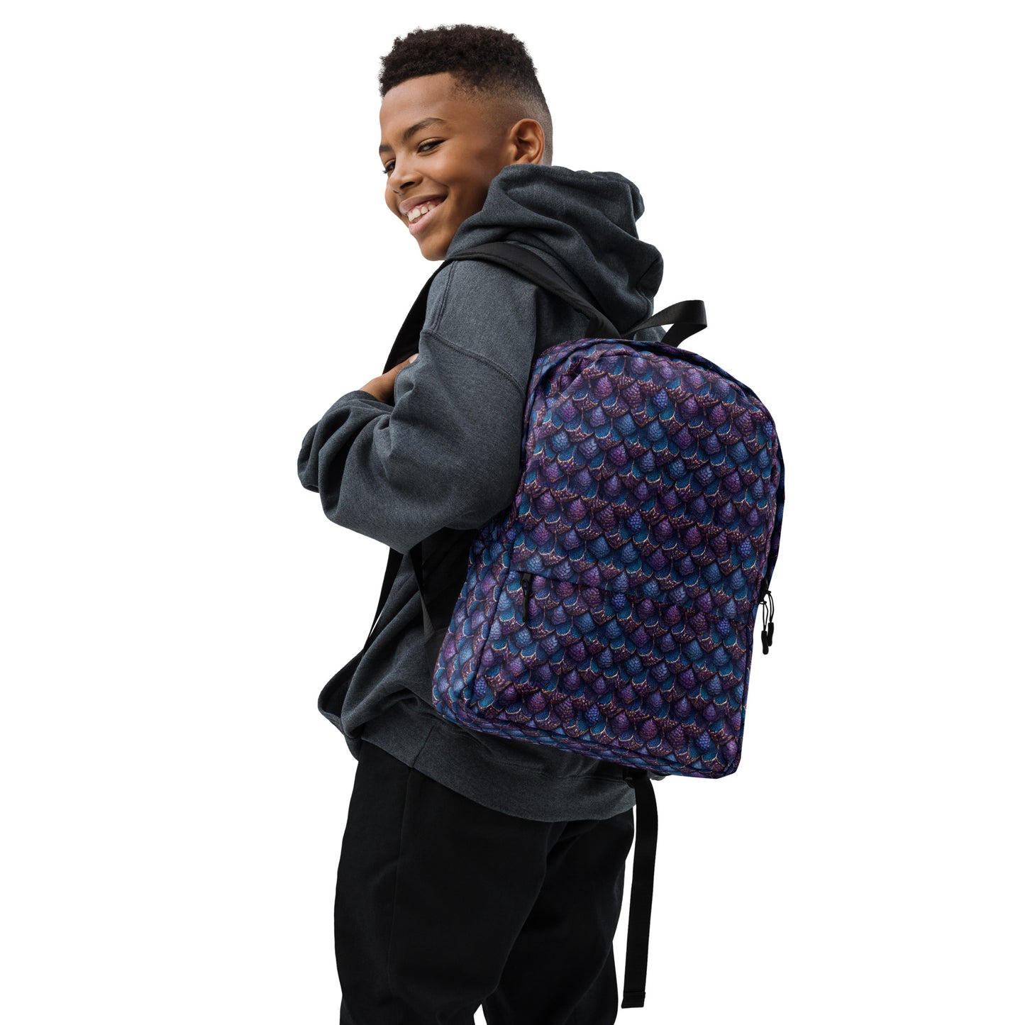 Luminosa, the Radiant Amethyst Drakon Backpack