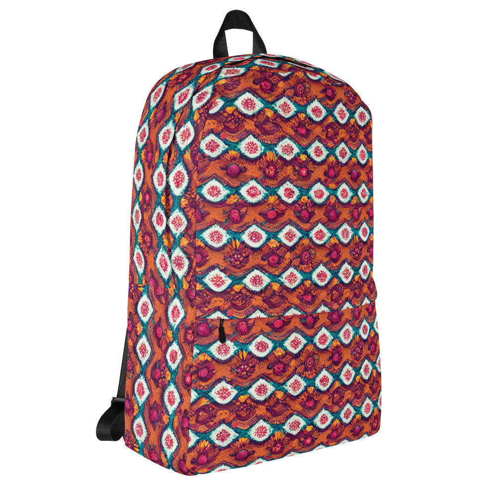 Pink and Orange Facets Backpack