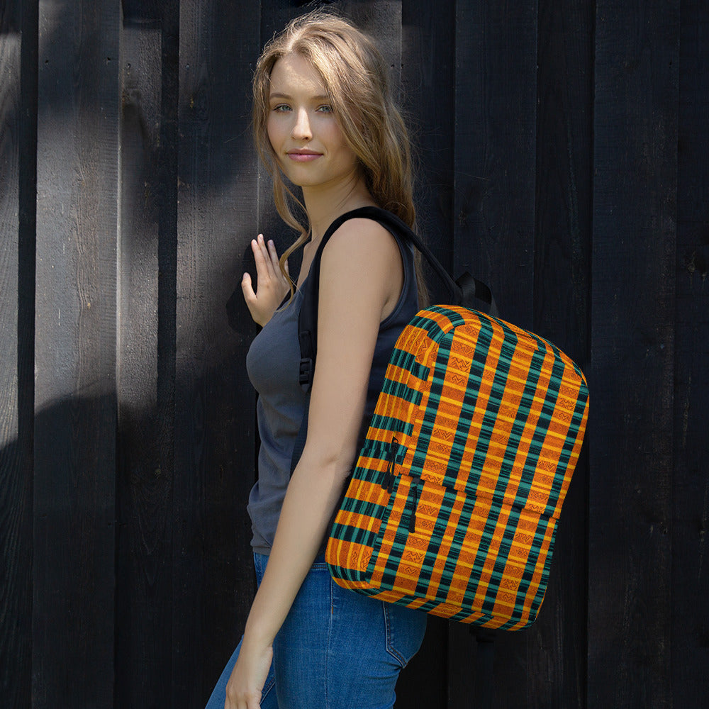 Teal & Tangerine Tapestry Backpack