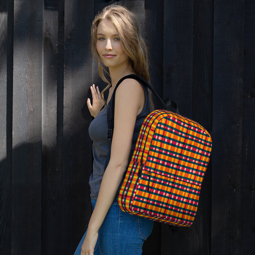 Tropical Fiesta Plaid Backpack