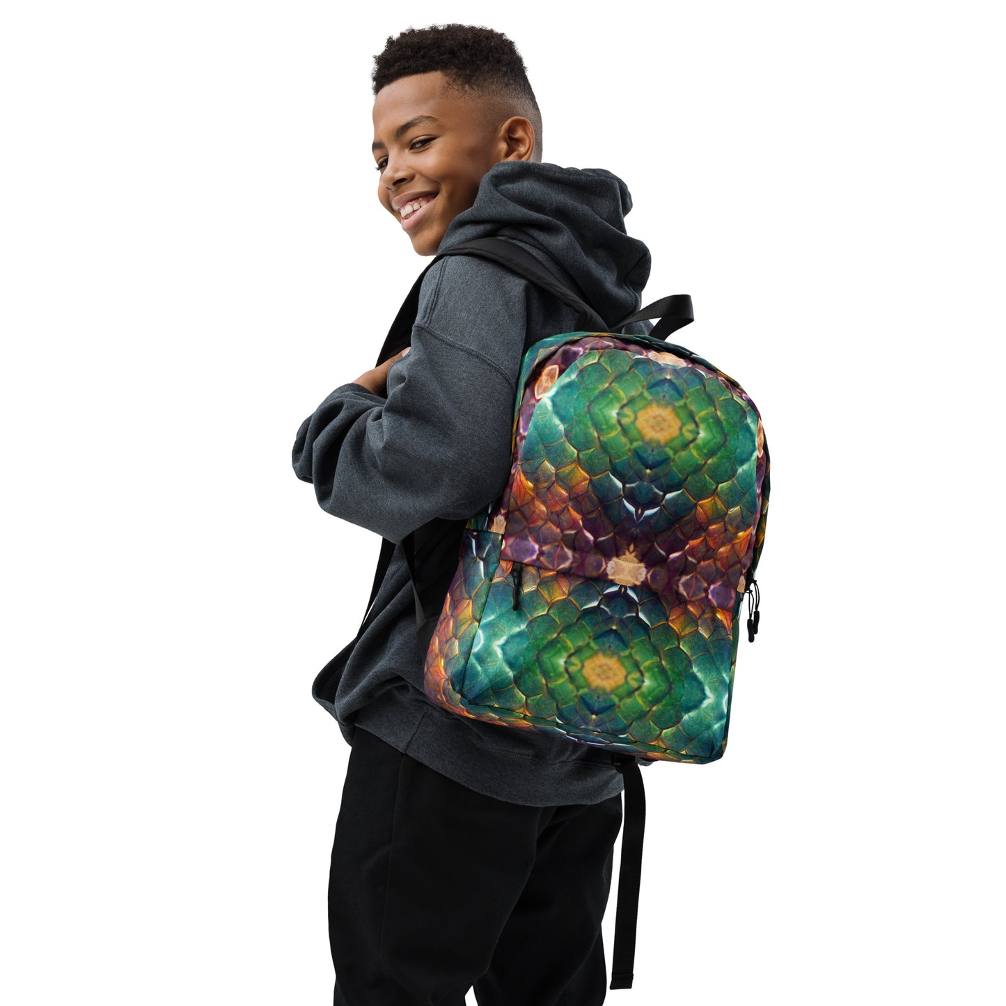 Prismijimmy, the Rainbow Guardian Dragon Backpack