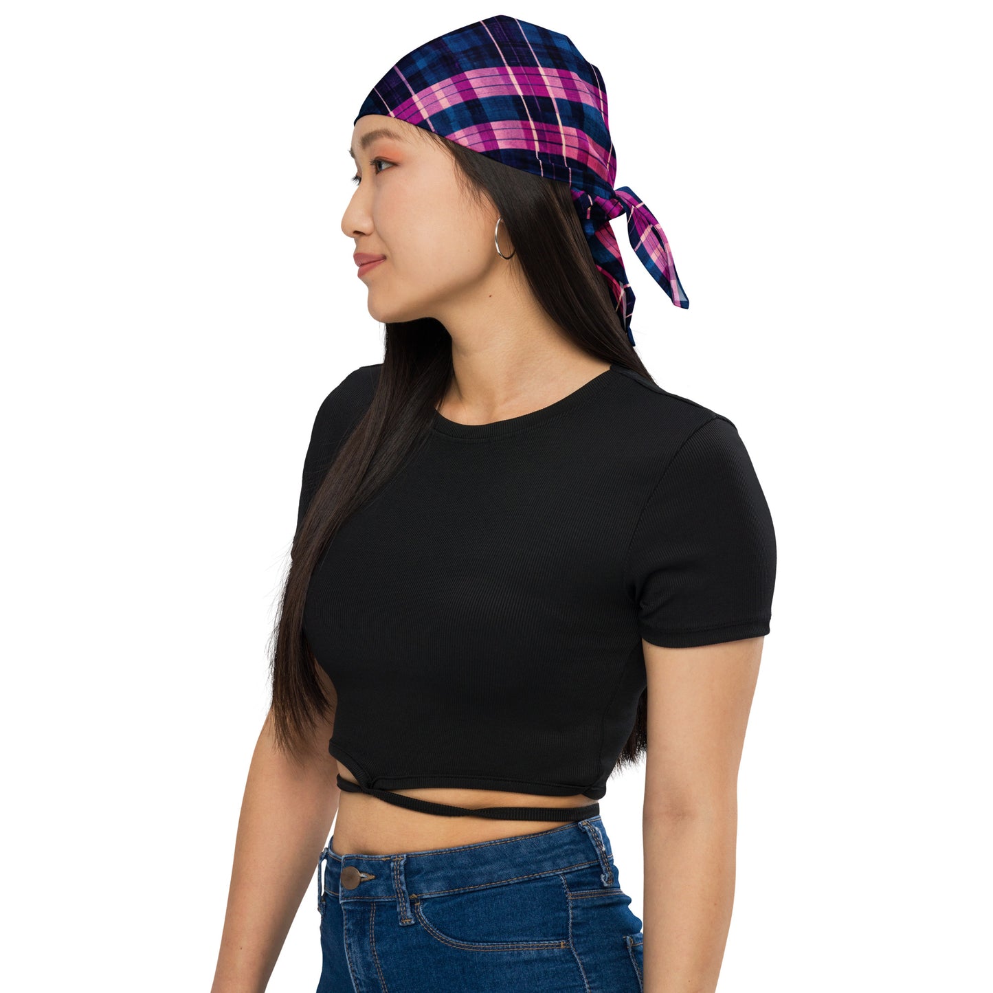 Blueberry Bliss Plaid Bandana