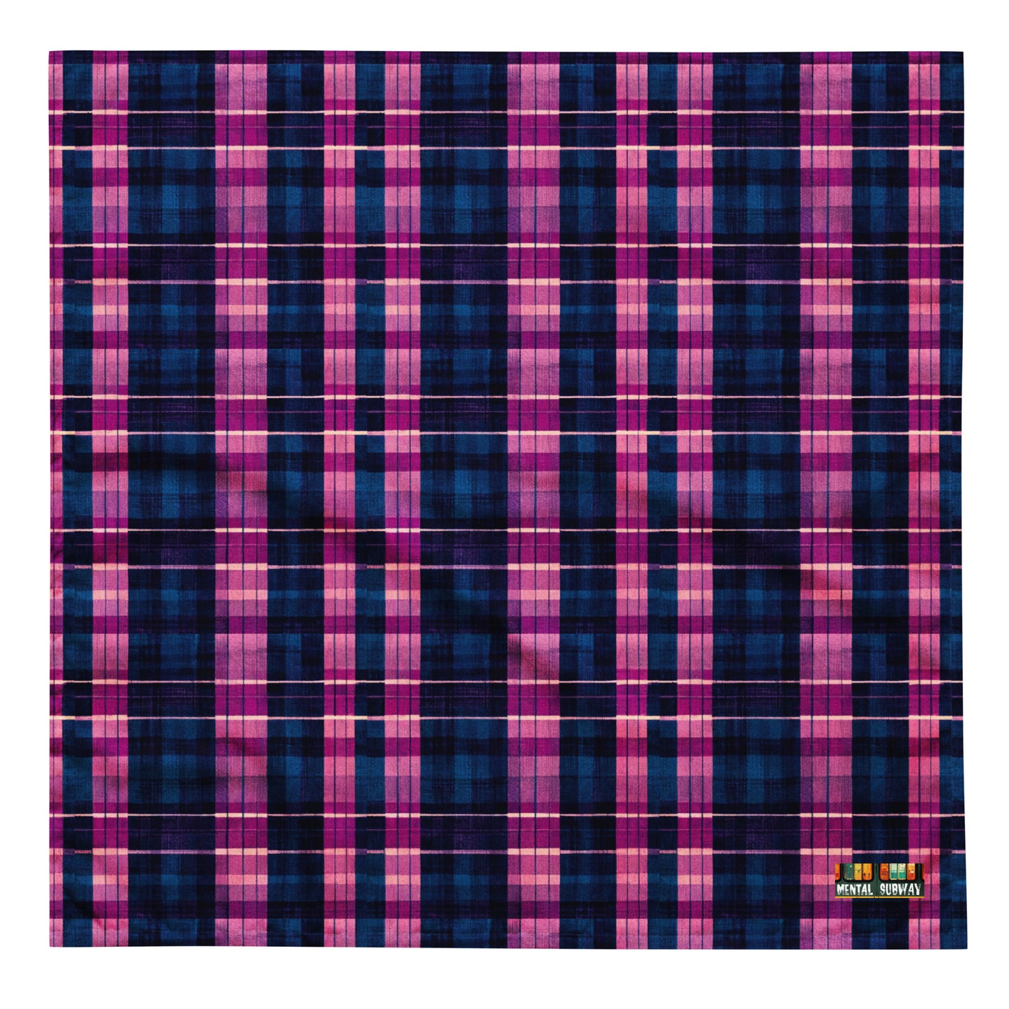 Blueberry Bliss Plaid Bandana