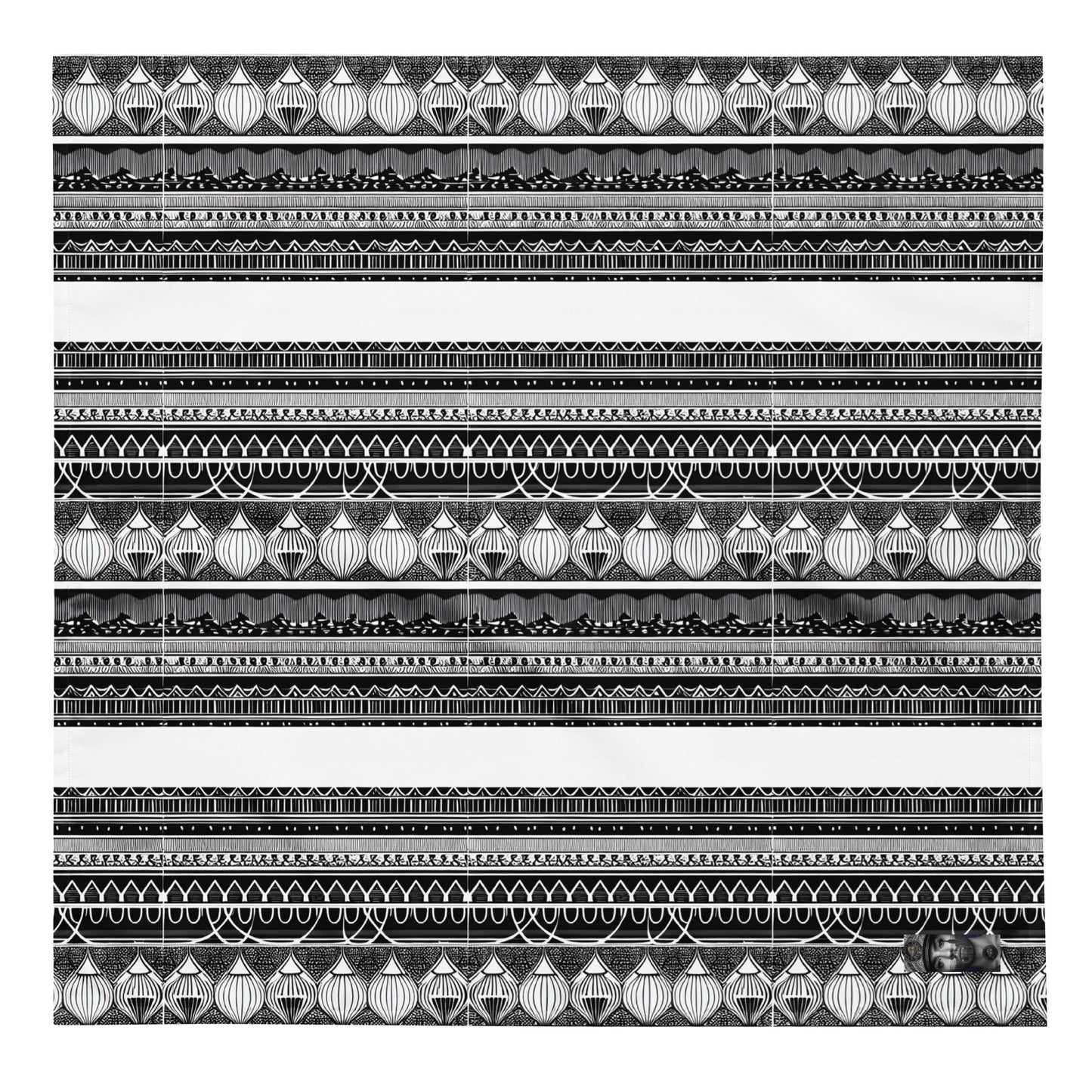 Monochrome Lanterns bandana