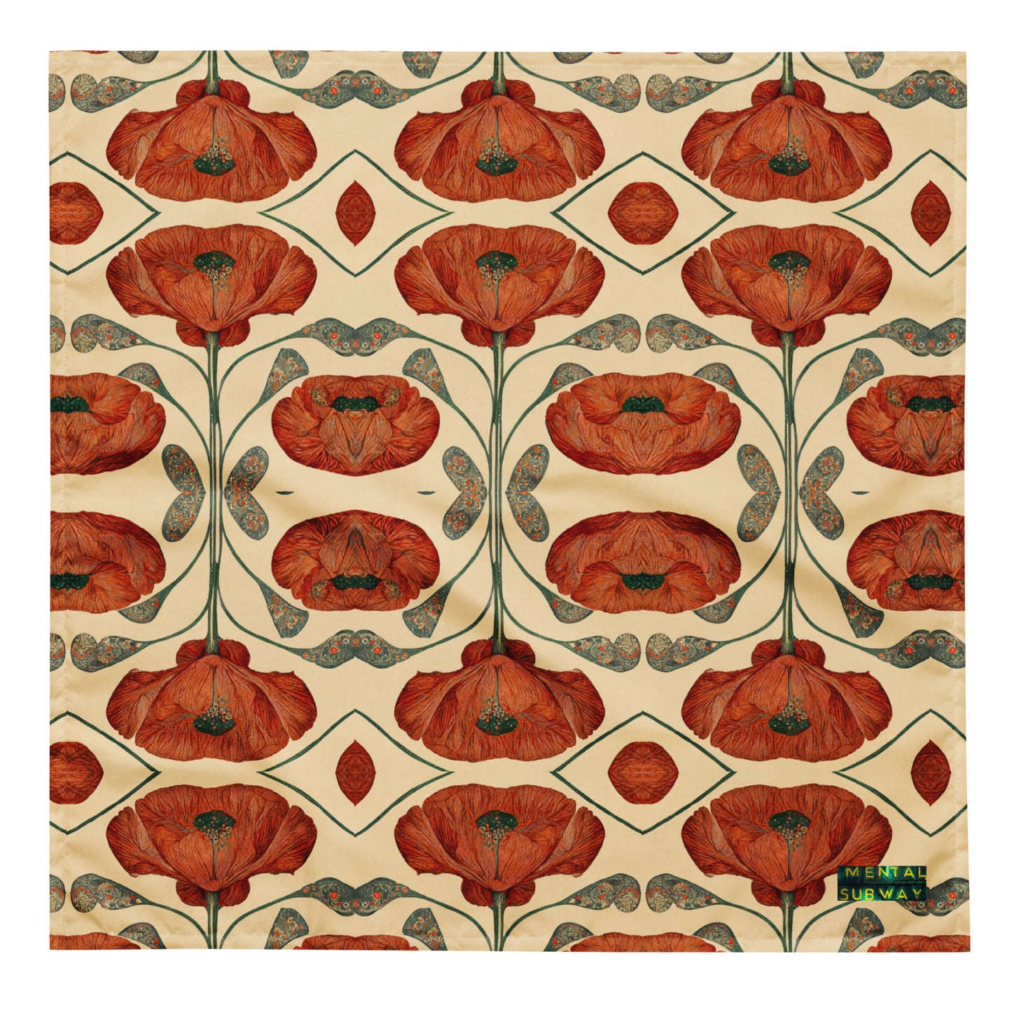 Poppies for Klimt Pet bandana