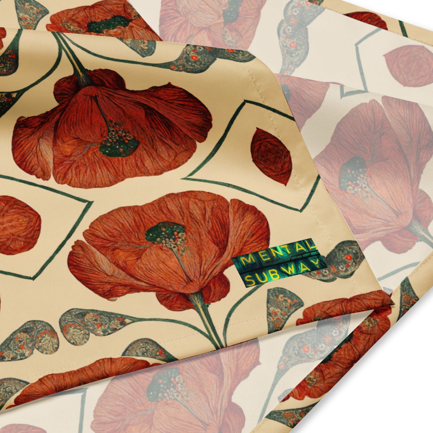 Poppies for Klimt Pet bandana