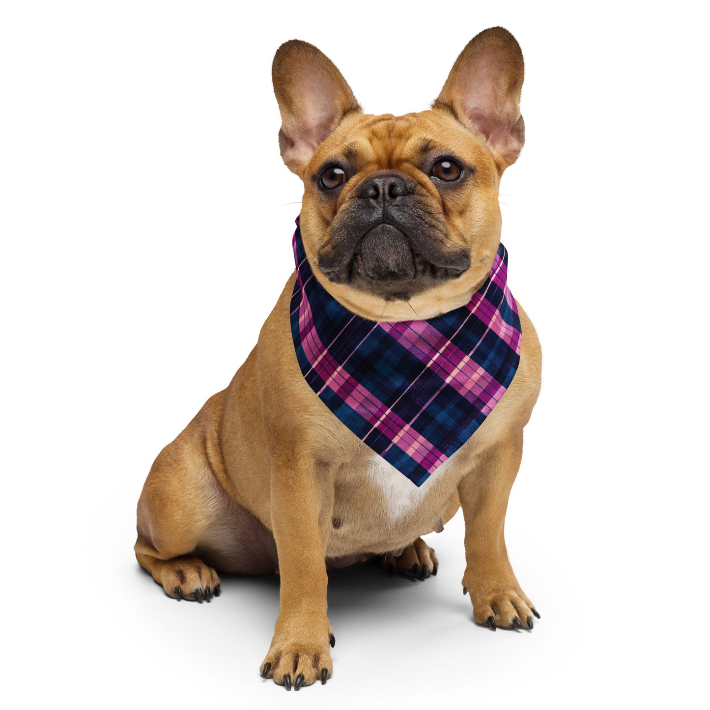 Blueberry Bliss Plaid Bandana