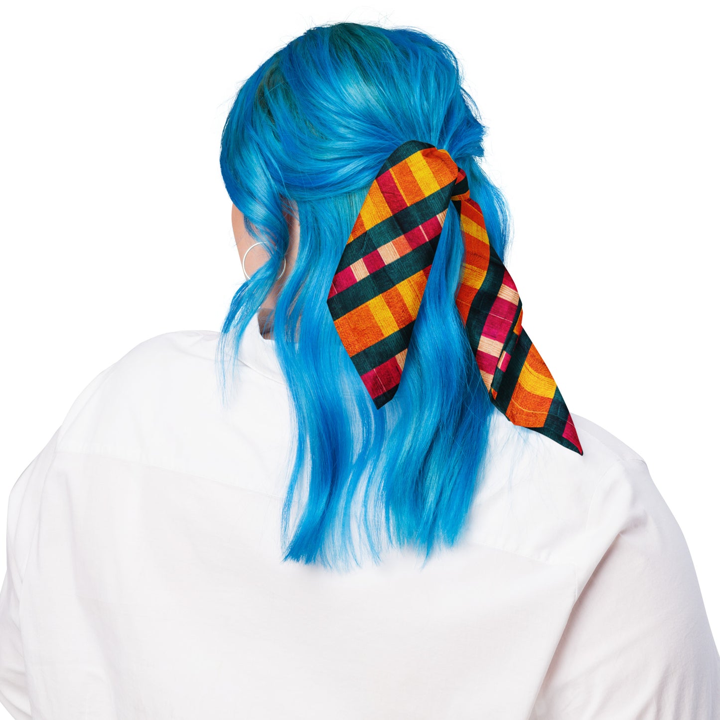 Tropical Fiesta Plaid bandana