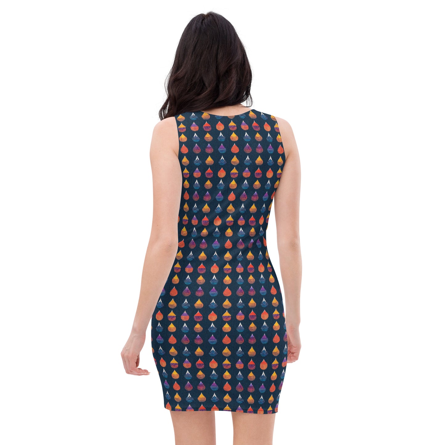 Prismatic Precipitation Bodycon dress